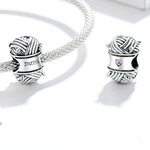 Wool Ball Charm - Fits pandora Bracelet