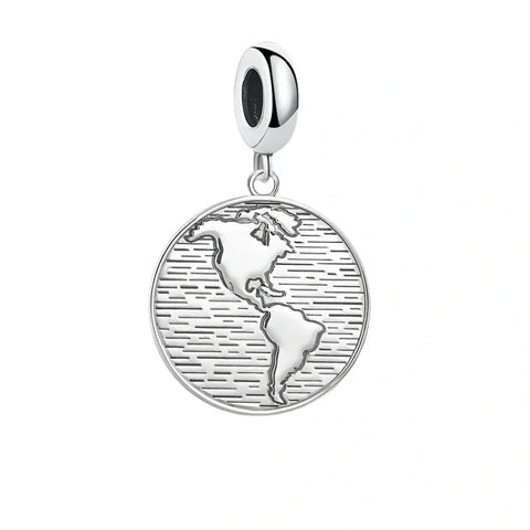 World Globe Charm