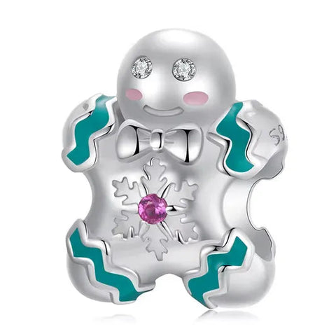 Xmas Ginger Bread Man Charm - Xmas Ginger Bread Man Charm