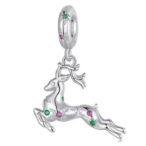 Xmas Reindeer Dangle Charm - Xmas Reindeer Dangle Charm