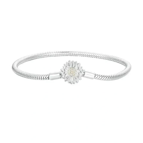 Yellow Sunflower Charm Bracelet - yellow-sunflower-charm-bracelet Jewelry affordable charm Pandora fits bracelet