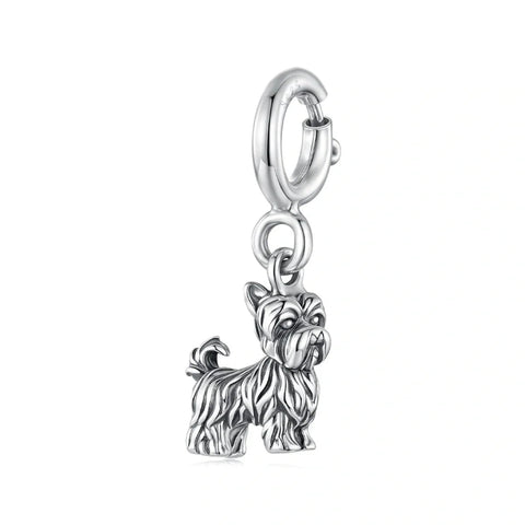 Yorkshire Terrier Dog Dangle Charm - Yorkshire Terrier Dog Dangle Charm