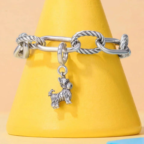 jewlouli yorkshire terrier dog dangle charm jewlouli jewelry fits pandora bracelet