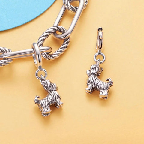 Yorkshire Terrier Dog Dangle Charm - Yorkshire Terrier Dog Dangle Charm