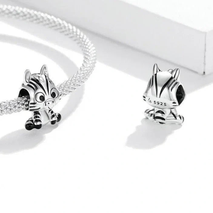 zebra-charm charm Jewelry affordable fits Pandora bracelet