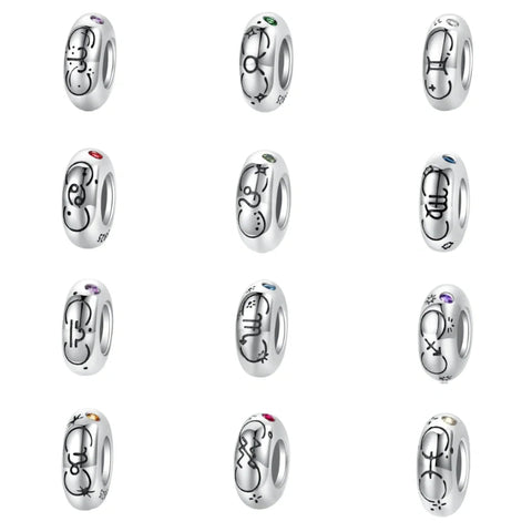 Zodiac Constellation Birthstone Charms