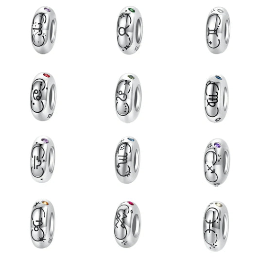 Zodiac Constellation Birthstone Charms