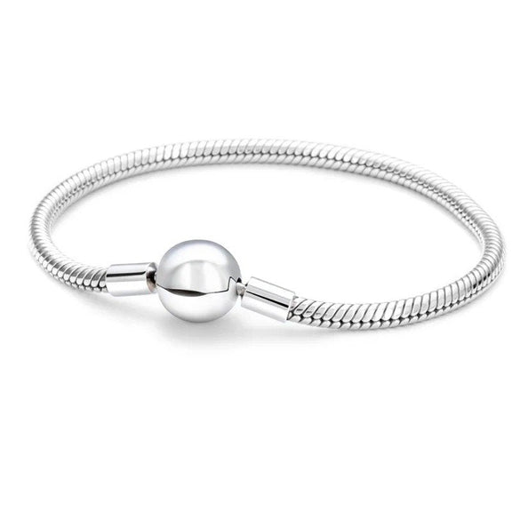 Elegant Simplicity Snake Chain Bracelet - Elegant Simplicity Snake Chain Bracelet in sterling silver.