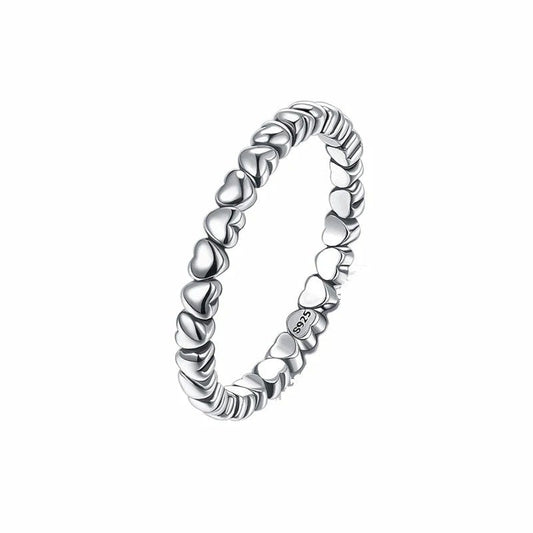 Sterling Silver Heart-shaped ring