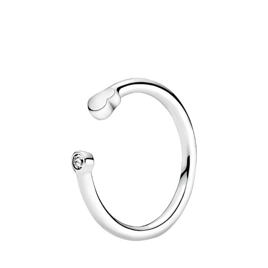 Happy Hearts Stackable Open Ring