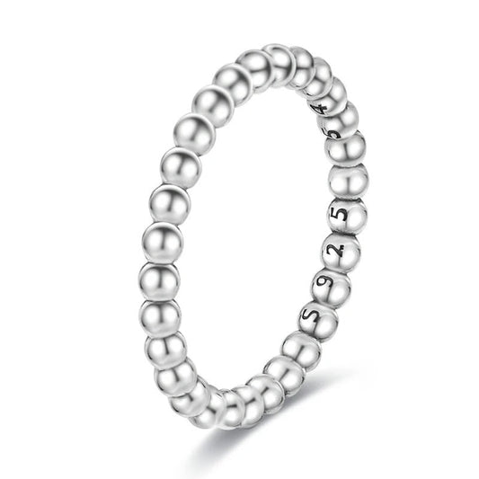 Sterling Silver Balls Ring - Bubble Silver Band