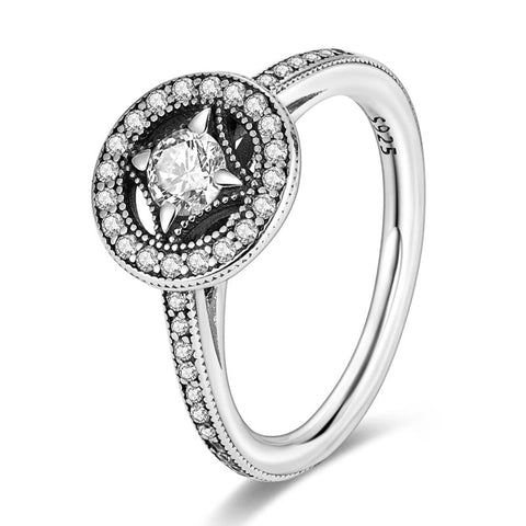 Vintage Allure Clear CZ Ring - Vintage Allure with Clear CZ Ring