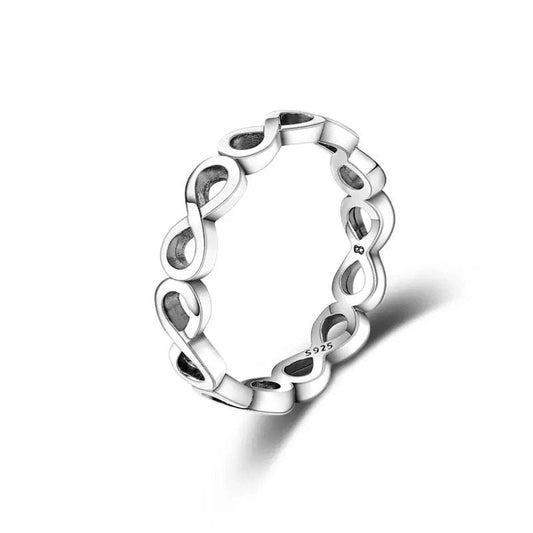 Silver Simple ring with infinity sign
