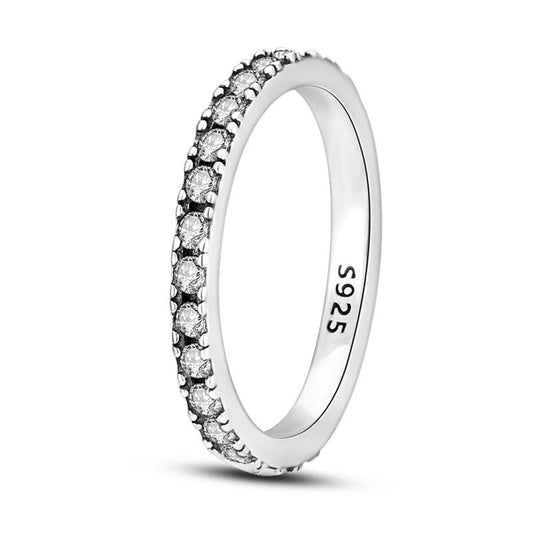 Classic Sterling Silver Eternity Band - Promise Ring