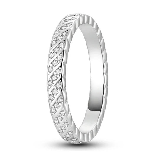 Sterling Silver Zircon Ring strips