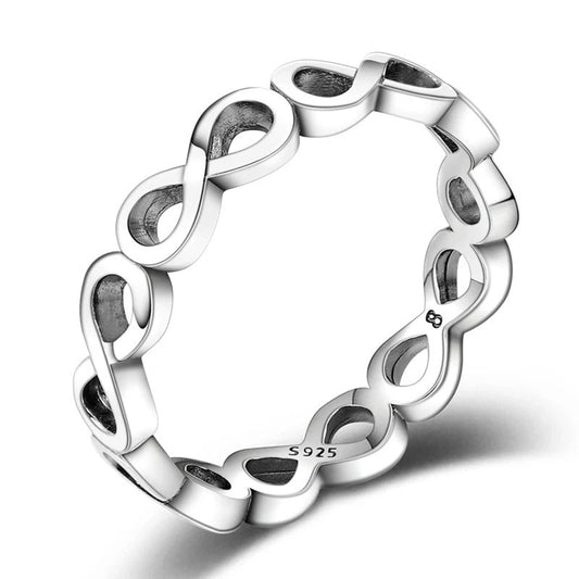 Sterling Silver Infinity Ring- Endless Band